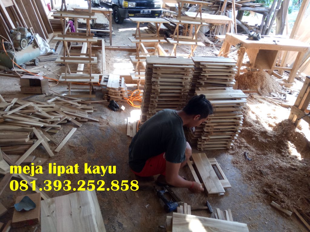 Meja Lipat Kayu Jati Pintu Kayu Jati Mbarep Jati